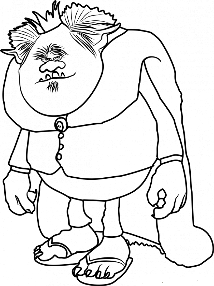 King Gristle Sr. Coloring Page