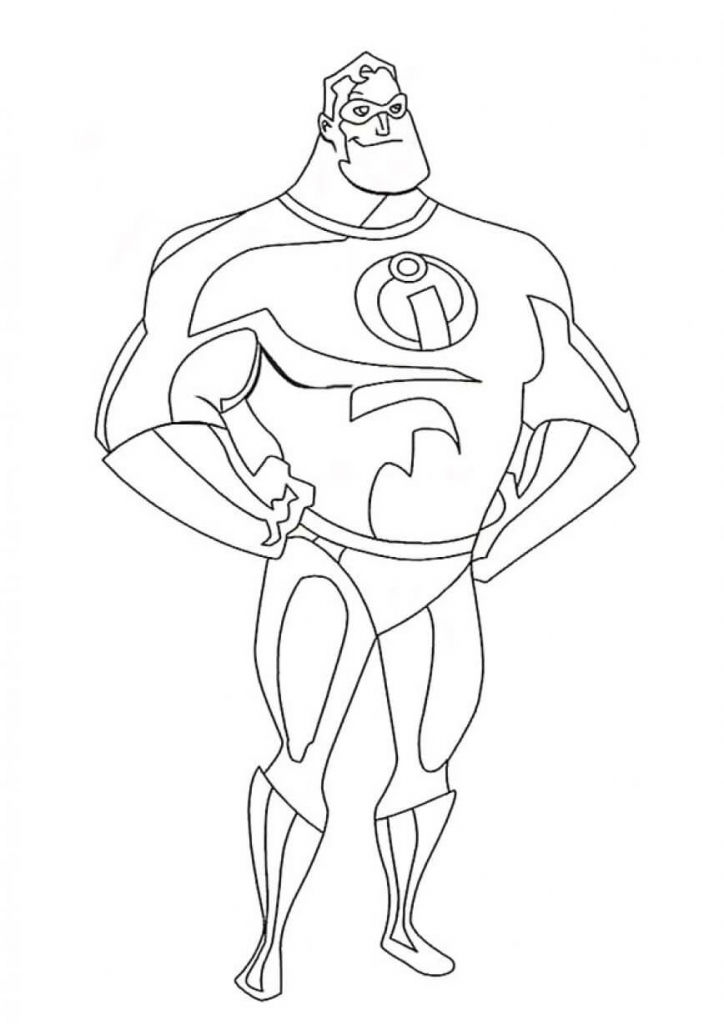 Mr Incredible Coloring Pages