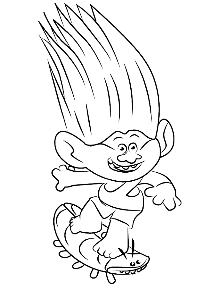 30 Printable Trolls Movie Coloring Pages