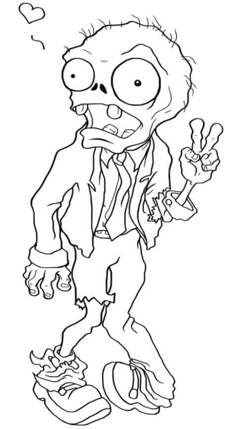 Zombie Halloween Coloring Pages