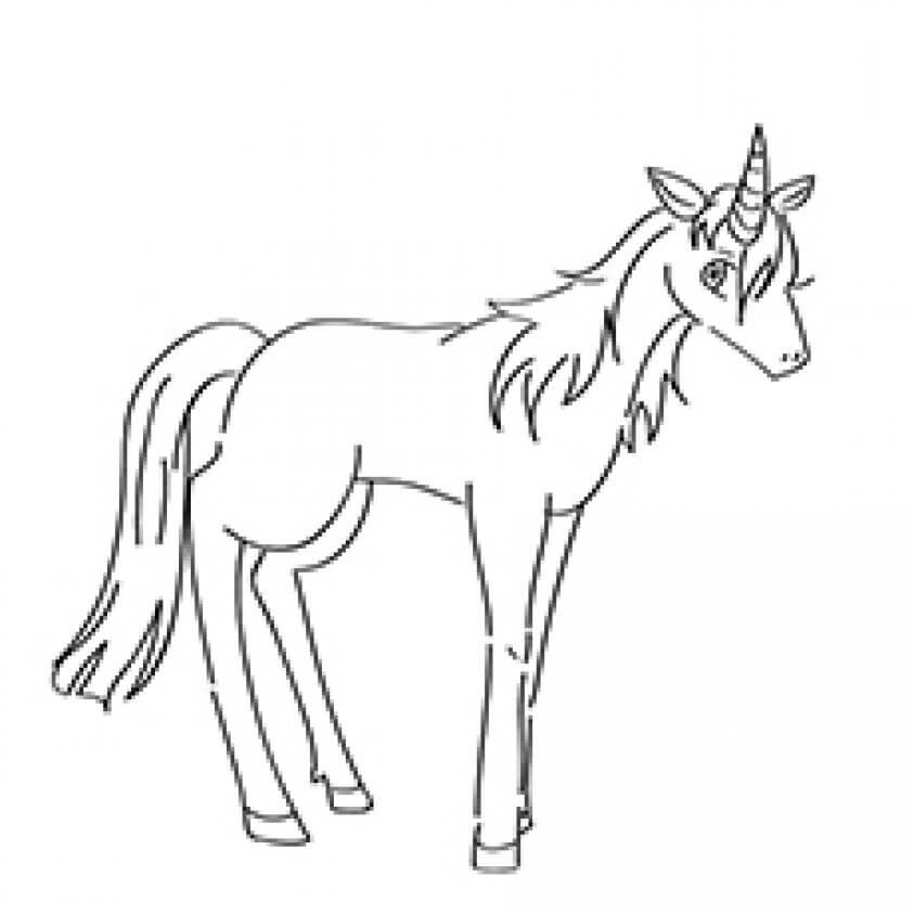 Ruva Unicorn coloring page
