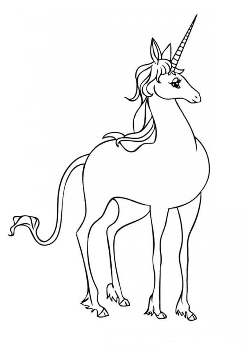 Daniel's Dream Unicorn coloring page