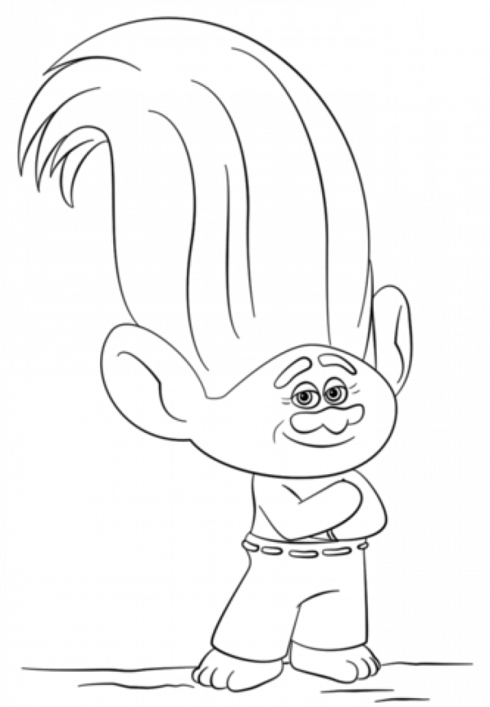 Creek Trolls Coloring Page