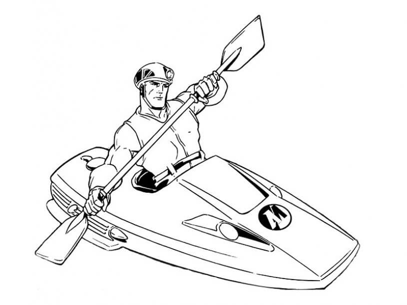 Superhero Action Man Coloring Pages