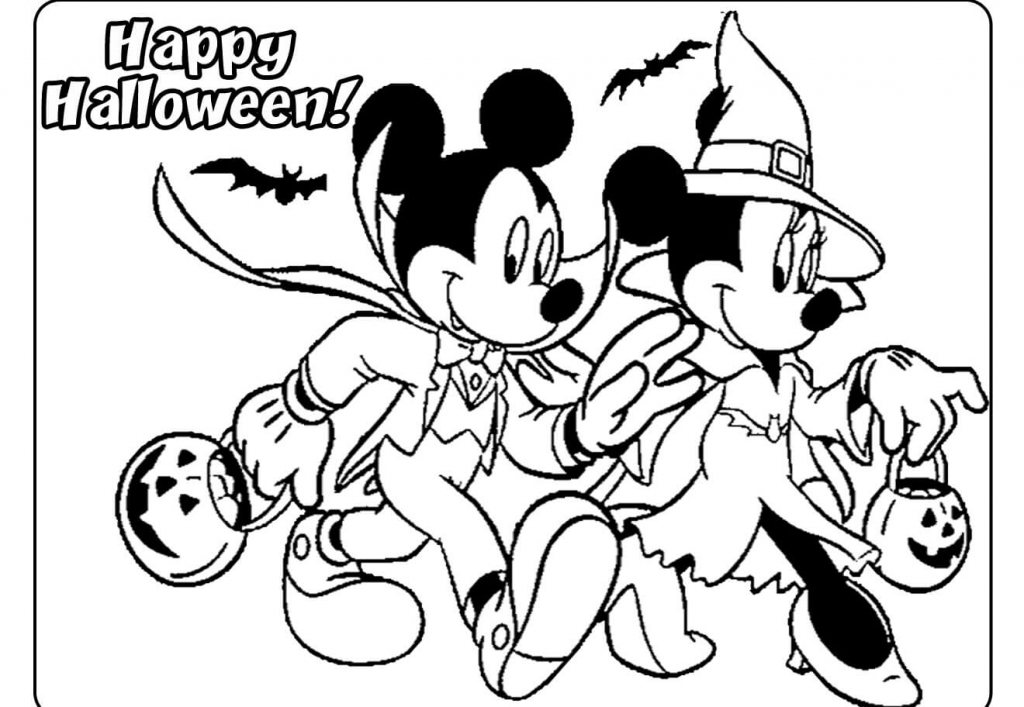 Disney Halloween Coloring Pages