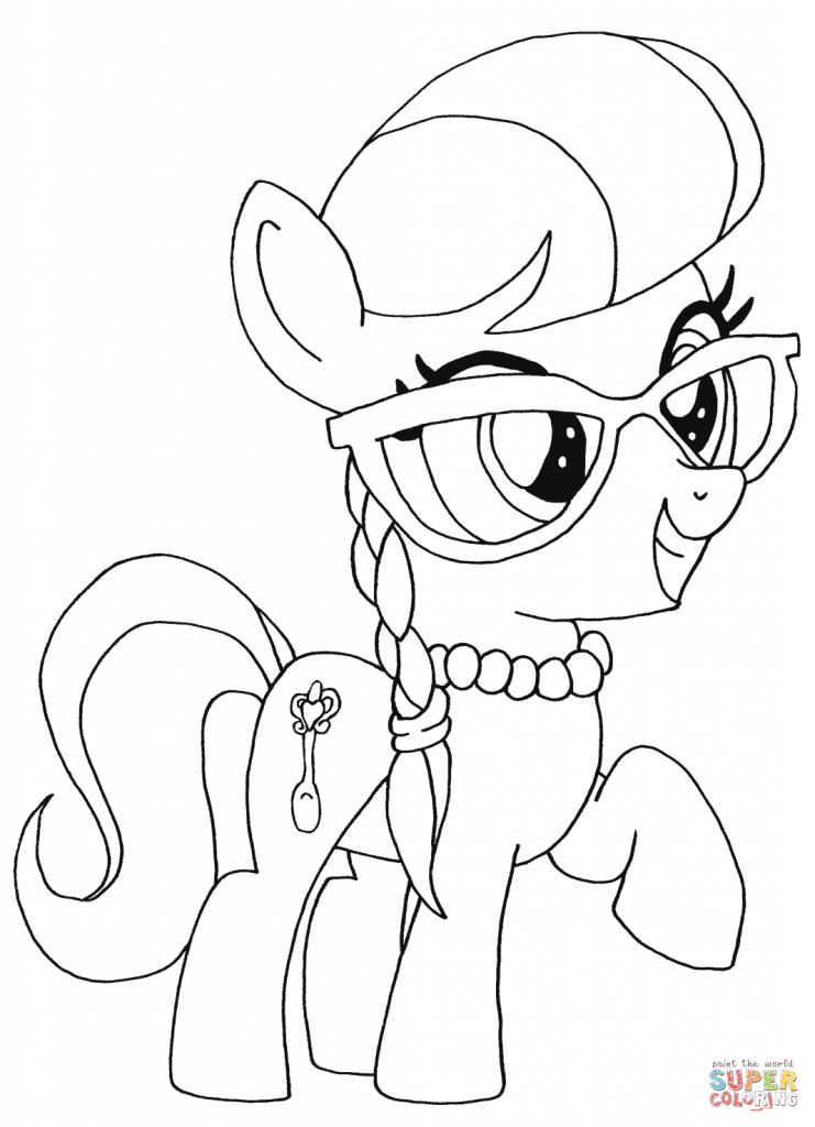 silverspoon My Little Pony coloring page