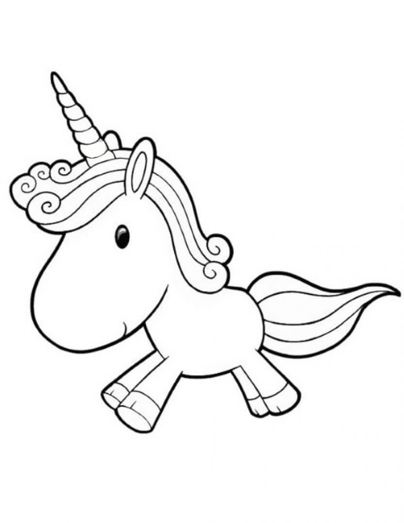 Baby Unicorn coloring page