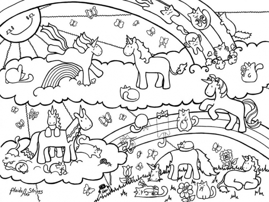 Blessing unicorn coloring pages