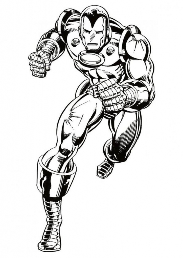 Iron Man Superhero Coloring Pages