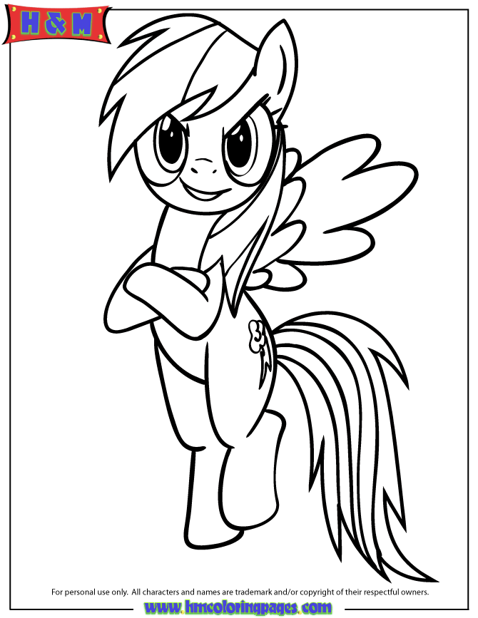 rainbow dash My Little Pony Coloring Pages