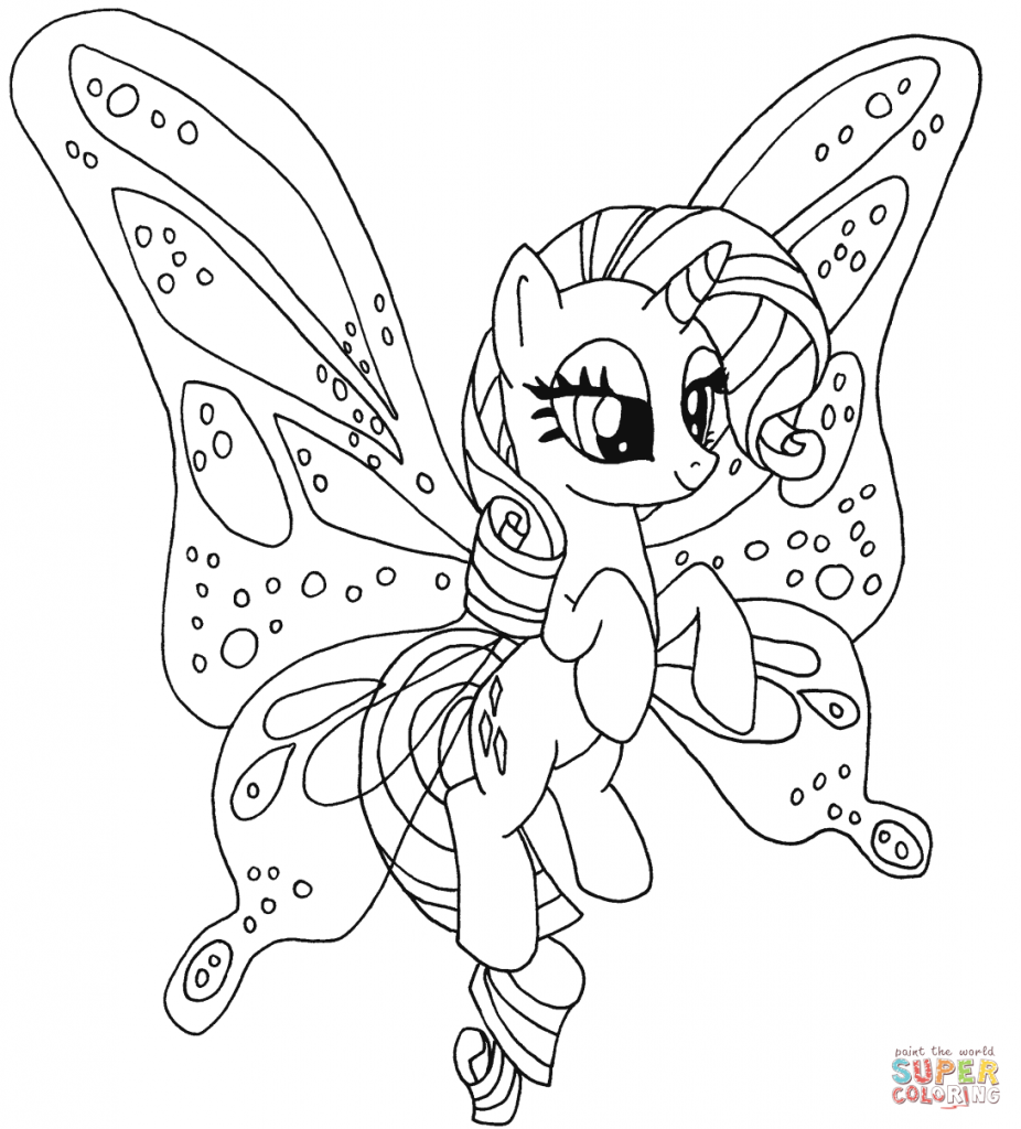 Rarity My Little Pony Coloring Page