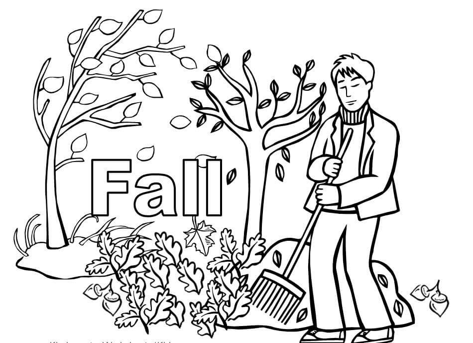 Autumn Or Fall Coloring Pages