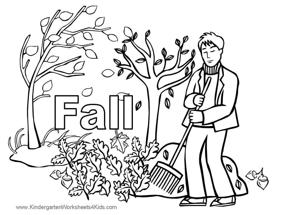 Autumn Or Fall Coloring Pages