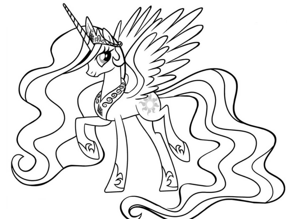 Princess celestia My Little Pony coloring pages