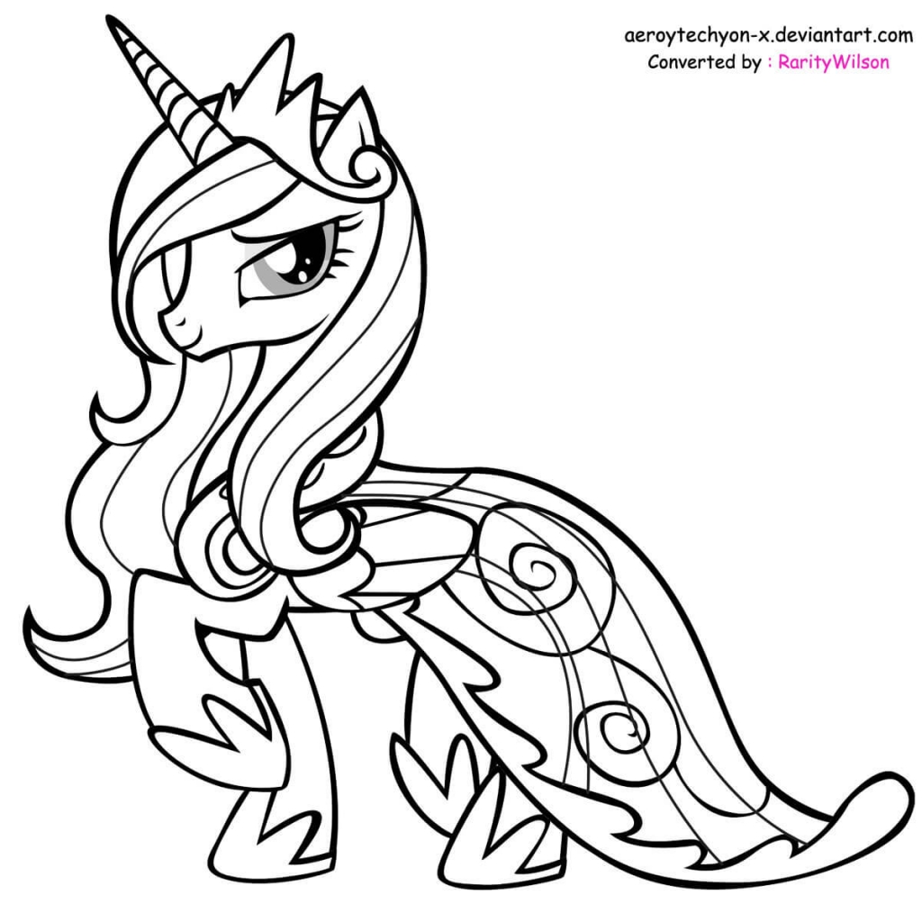 Princess cadence My Little Pony coloring page