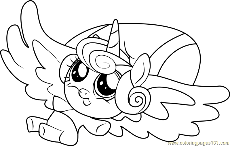 Flurry Heart My Little Pony coloring page