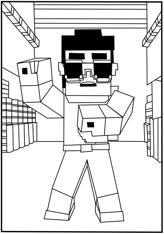 40 Printable Minecraft Coloring Pages