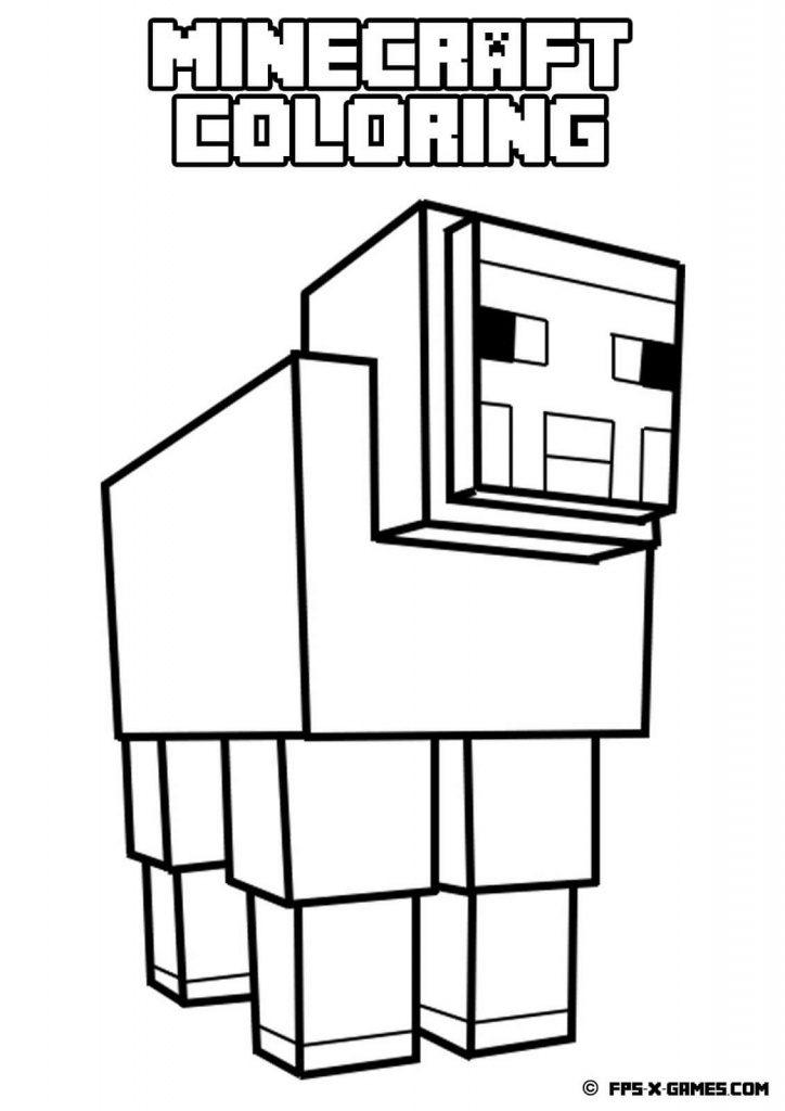 Minecraft to print for free - Simple Minecraft coloring page. From the  gallery : Minecraft. J…