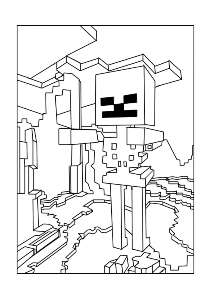 40 printable minecraft coloring pages