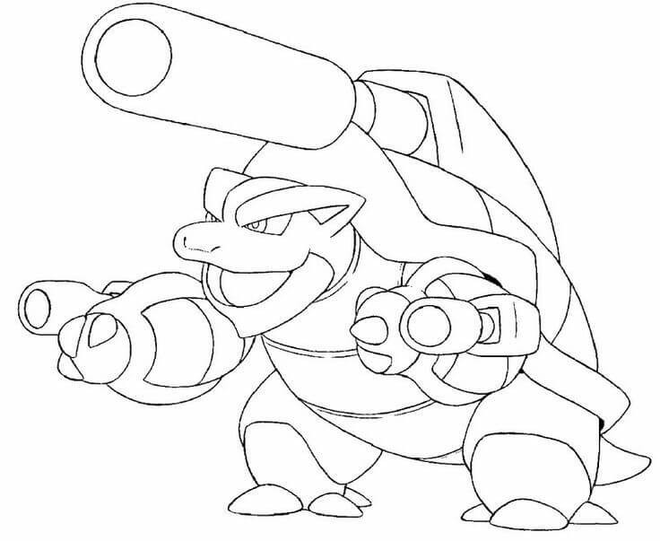 Wartortle Pokemon Coloring Pages