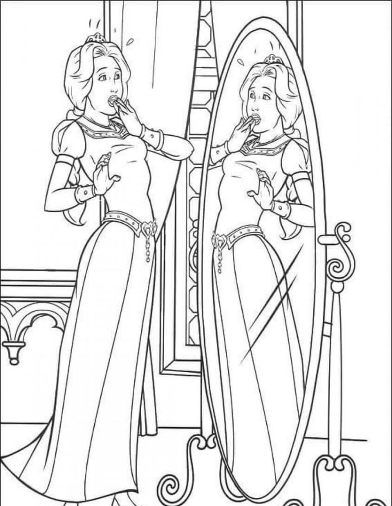 Princess Coloring Pages Fiona