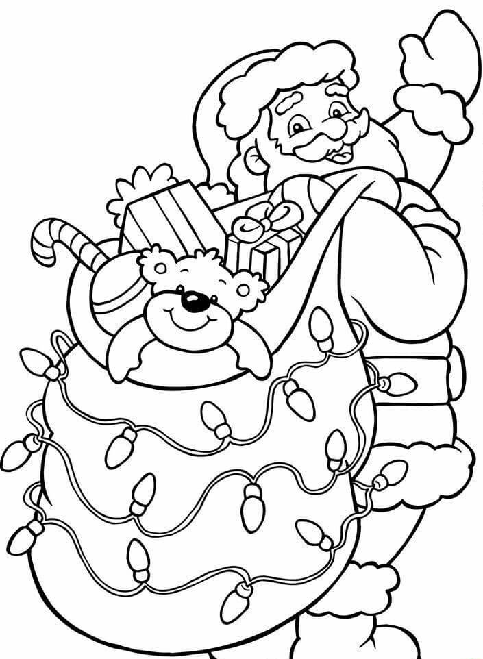 Santa Claus Coloring Pages Learny Kids santa-claus-coloring-pages-learny-kids