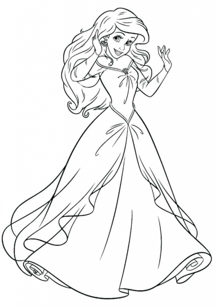 Princess Coloring Pages Ariel