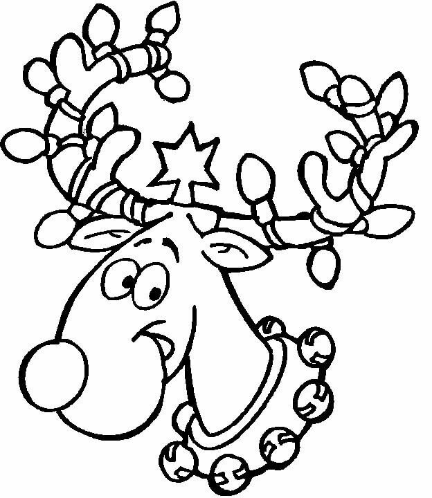 Rudolf Christmas Coloring Pages