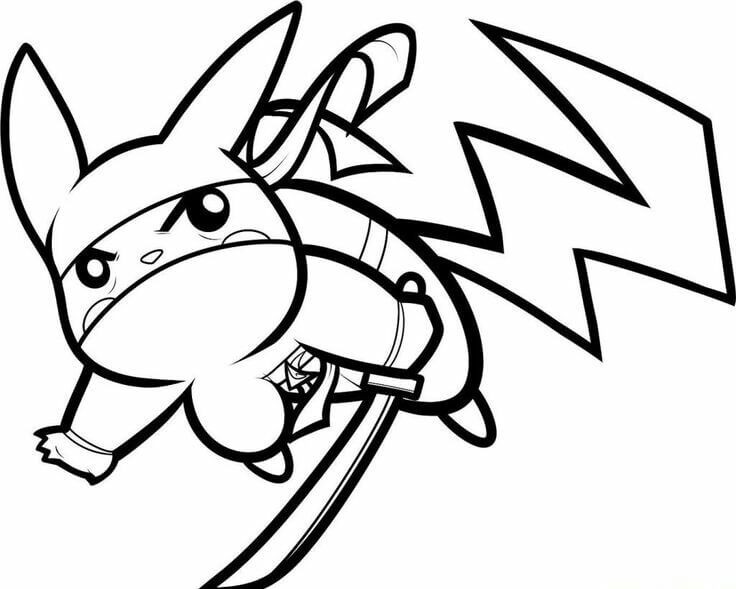 Pokemon Pikachu Coloring Pages