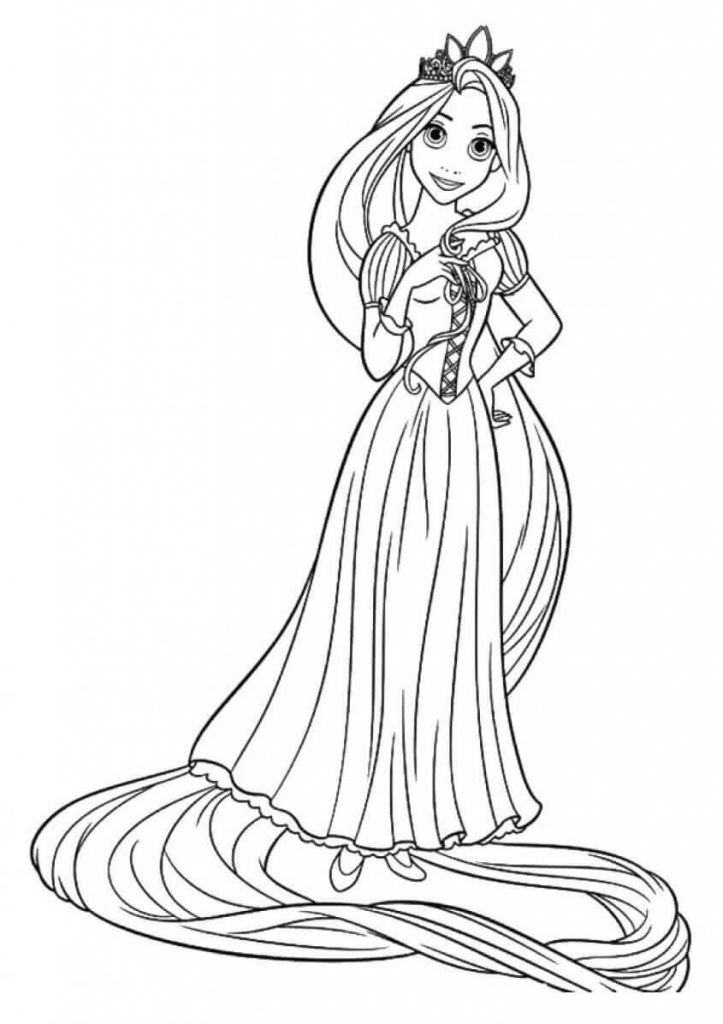 Princess Coloring Pages Rapunzel