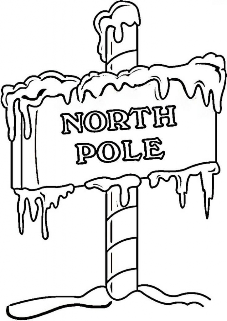 Christmas North Pole Coloring Pages