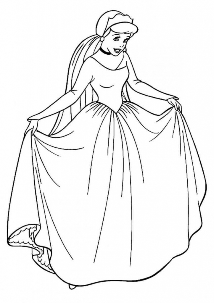 Princess Coloring Pages Cinderella