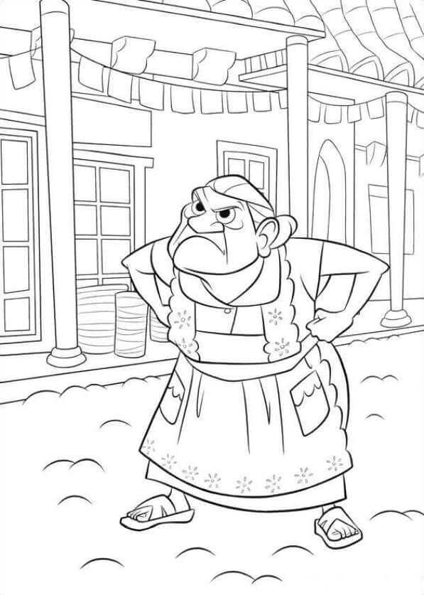 Abuelita Coco Movie Coloring Pages