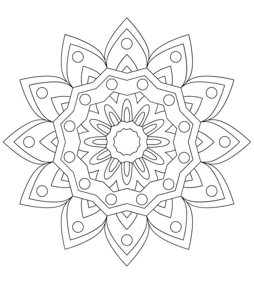 The Prince Mandala Coloring Page