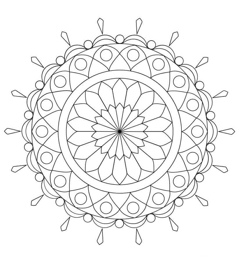 Mandala Coloring Page