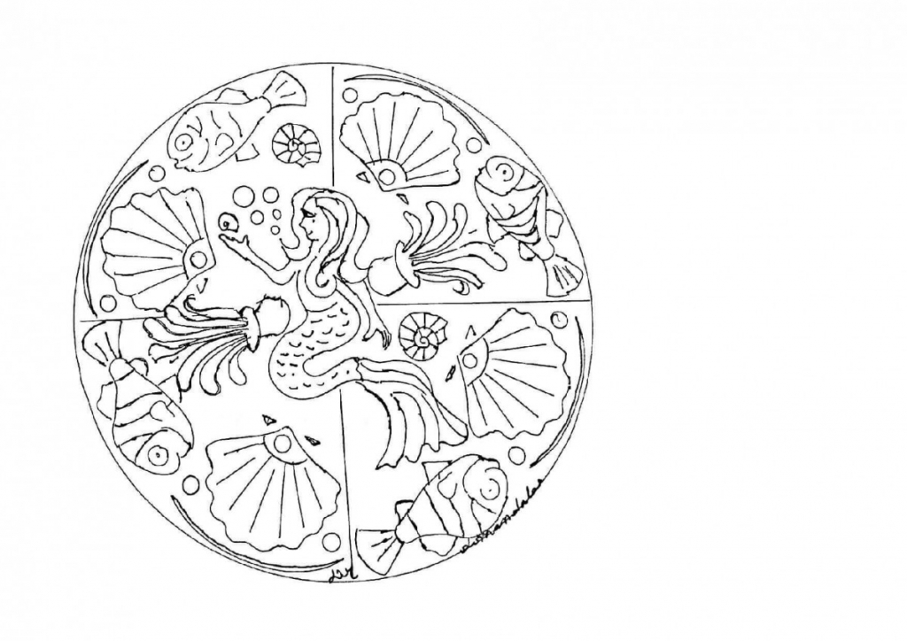 Princess Mandala Coloring Page