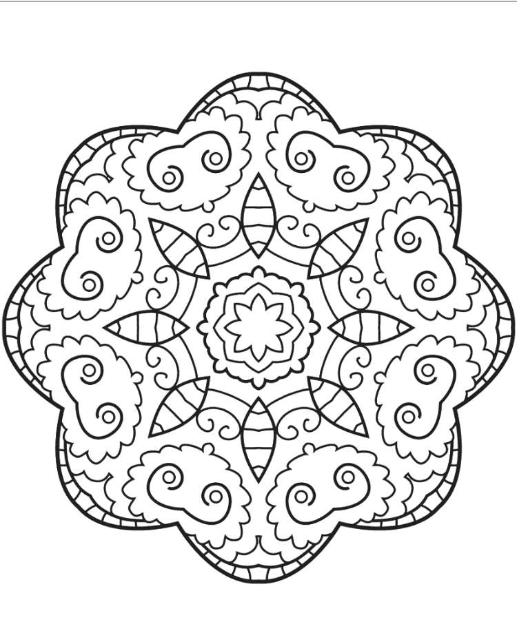 Download 44 Printable Mandala Coloring Pages