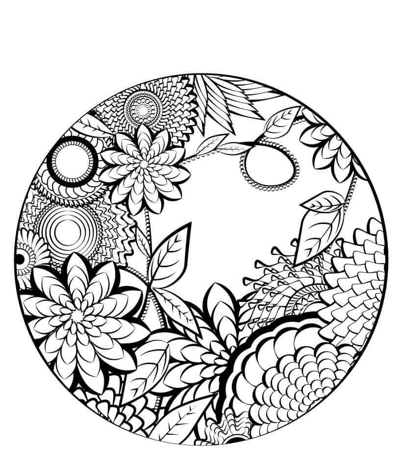 8.Do You Know The Shapes Mandala Coloring Page