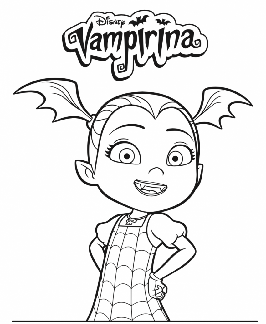 10 Printable Disney Vampirina Coloring Pages