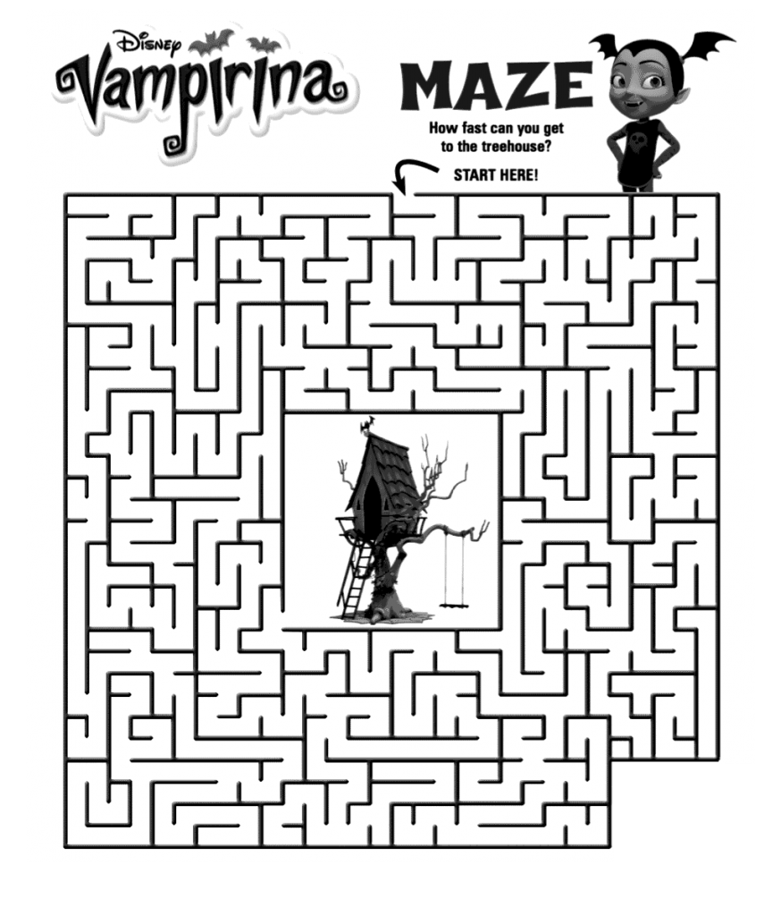 Vampirina Maze Activity Sheet