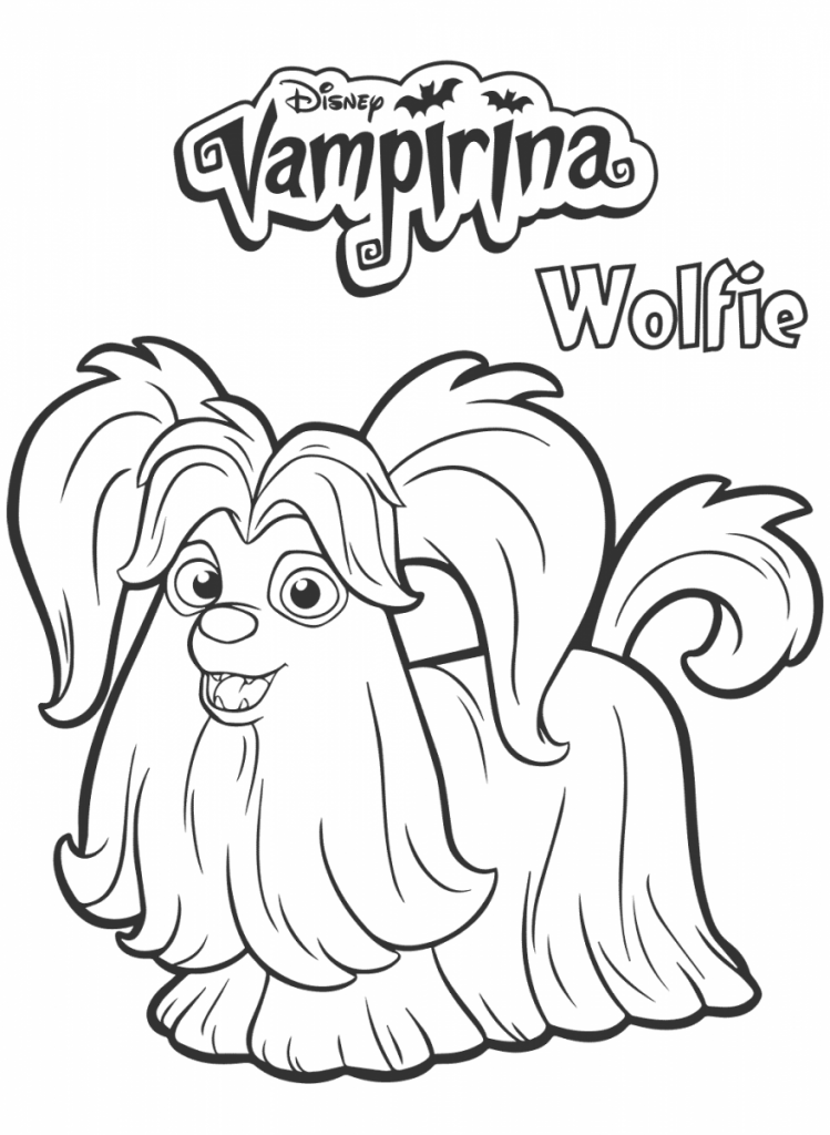 Wolfie From Vampirina Coloring Page