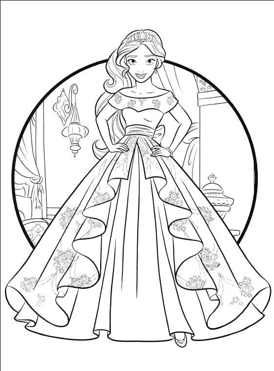 Elena Of Avalor Coloring Page