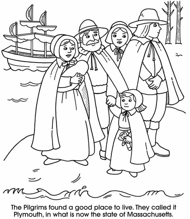 12 Family Finds A Home On Thanksgiving coloring page