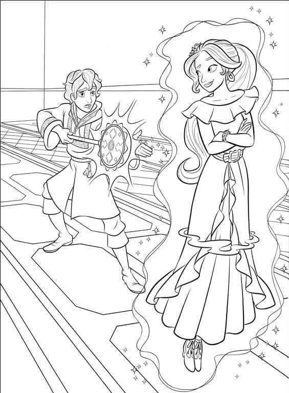 Mateo Elena of Avalor Coloring Page