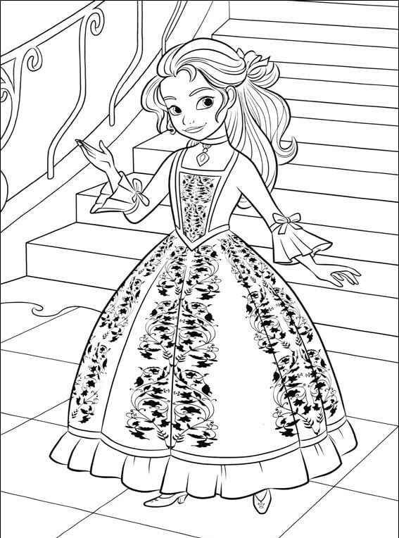 Princess Isabel Elena of Avalor Coloring Pages