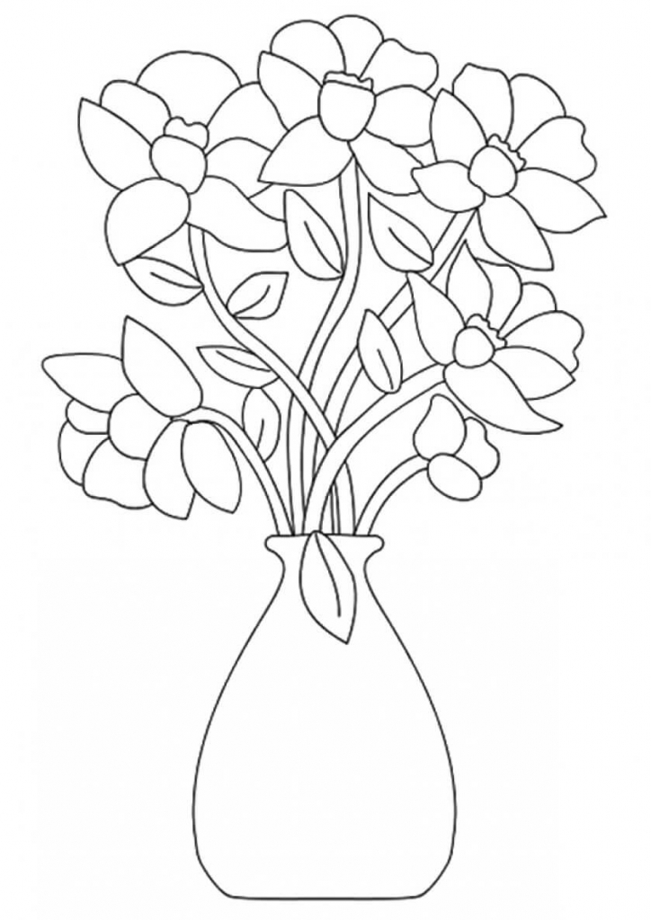 Beautiful Printable Flowers Coloring Pages