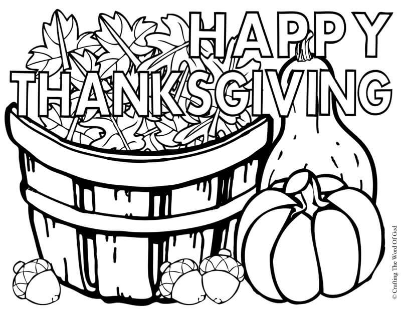 Thanksgiving coloring pages