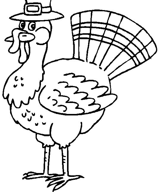 25 Turkey Thanksgiving coloring page