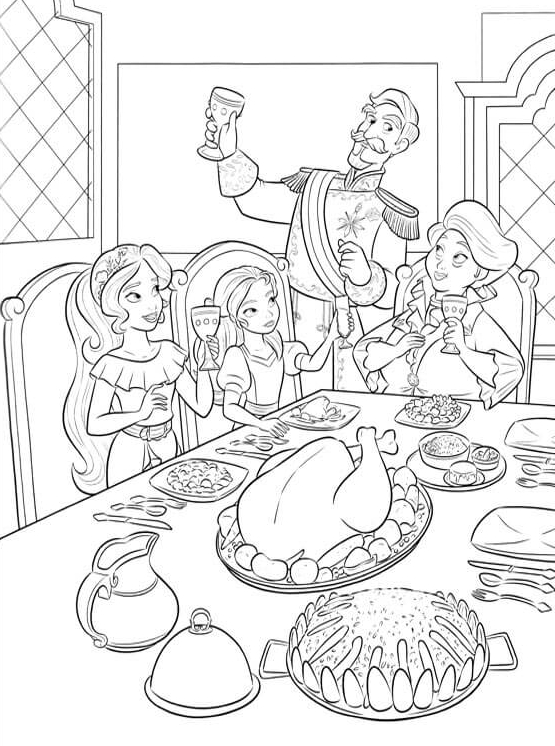 Elena Of Avalor Family Coloring Pages