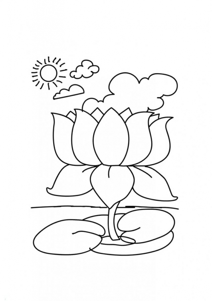 Lotus flowers coloring pages